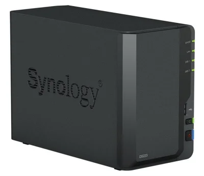 Система хранения данных Synology QC 1,7GhzCPU/2Gb/RAID0,1/upto 2HP HDD SATA(3.5')/2xUSB3.2, 1xUSB2.0/1xGbE/iSCSI/2xIPcam(up to 20)/1xPS repl DS218 1YW