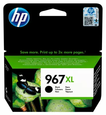 Картридж струйный HP 967XL 3JA31AE черный (3000стр.) для HP OfficeJet Pro 902x HP