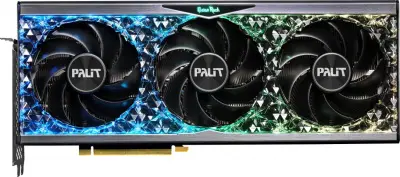 Видеокарта Palit PCI-E 4.0 RTX4070Ti GAMEROCK PREMIUM NVIDIA GeForce RTX 4070TI 12288Mb 192 GDDR6X 2310/21000 HDMIx1 DPx3 HDCP Ret