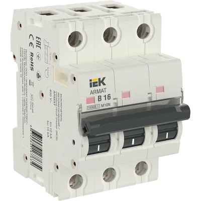 ARMAT Авт. выкл. M10N 3P B 16А IEK