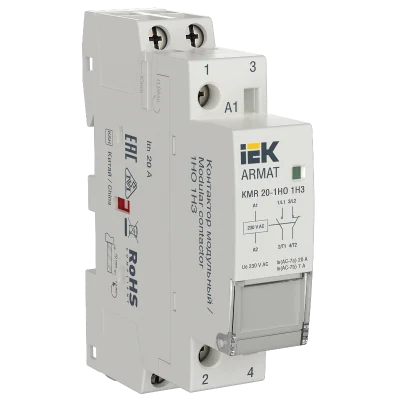 ARMAT Контактор модульный KMR 20А 230В AC 1НО 1НЗ IEK