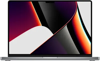 Ноутбук Apple MacBook Pro A2485 M1 Pro 10 core 16Gb SSD512Gb/16 core GPU 16.2" (3456x2234) Mac OS grey space WiFi BT Cam