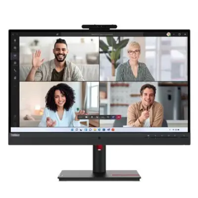 LCD Lenovo 27" ThinkVision T27hv-30 [63D6UAS3CB] {IPS 2560x1440 75Hz 4ms 300cd HDMI DisplayPort DP-out 4xUSB USB-C(90W) RJ-45 2x5W WebCam HAS Pivot}
