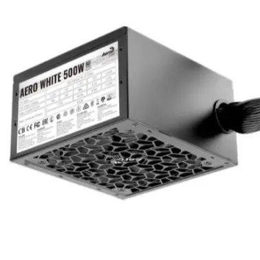 Блок питания Aerocool ATX 500W AERO WHITE 80+ (24+4+4pin) APFC 120mm fan 5xSATA RTL