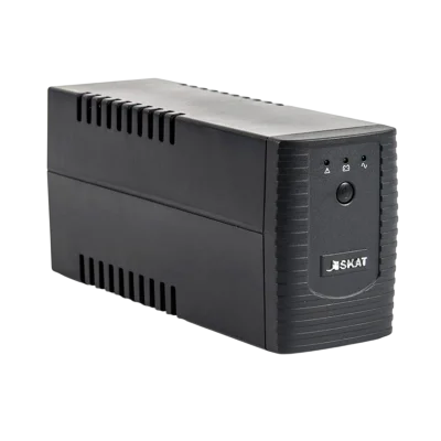 449 ИБП SKAT-UPS 600-IN-1x7 Line interactive, 220 В, 600ВА/360Вт, 1 АКБ 7Ач, вых. роз 1Schuko + 1 C13, USB, RJ11,  внутр. меандр. стабилизация напряжения, ШГВ 100х300х142, вес 4.2кг