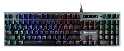 Клавиатура A4Tech B765 механическая серый USB for gamer LED (B765 GREY/NEON (GREEN SWITCH)) кабель 1.8м