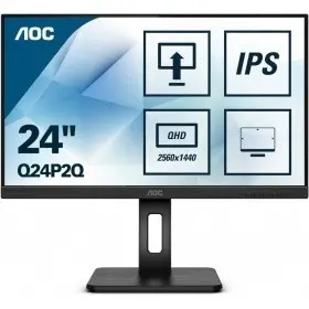 LCD AOC 23.8" Q24P2Q Pro черный {IPS 2560x1440 16:9 1000:1 250cd 178/178 D-Sub HDMI DisplayPort}