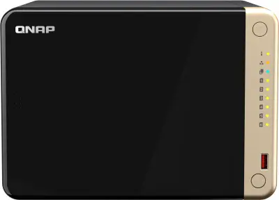 Сетевое хранилище NAS Qnap Original TS-664-8G 6-bay настольный Celeron N5095