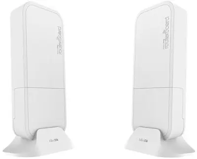 Точка доступа MikroTik wAP60G (RBWAPG-60ADKIT) 10/100/1000BASE-TX белый (упак.:2шт)