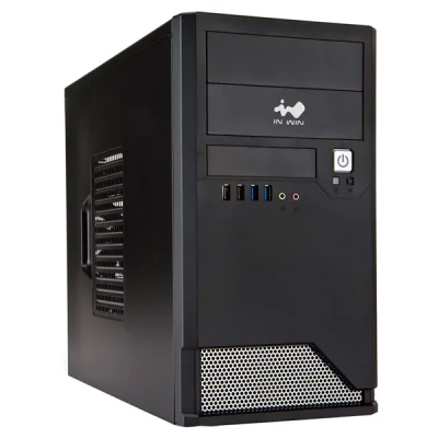 корпус Mini Tower InWin EMR048 Black __________  U2.0*2+U3.0*2+A(HD)  mATX (без блока питания)