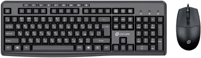 Клавиатура + мышь Оклик S650 клав:черный мышь:черный USB Multimedia (1875246)