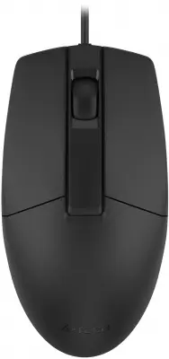 Мышь A4Tech OP-335S черный оптическая (1200dpi) silent USB (3but)