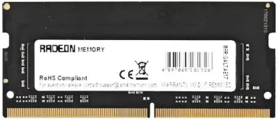 Память DDR4 8Gb 2400MHz AMD R748G2400S2S-UO Radeon R7 Performance Series OEM PC4-19200 CL16 SO-DIMM 260-pin 1.2В OEM