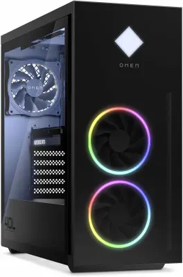 ПК HP OMEN GT21-0014ur Ryzen 7 5800X (3.8) 16Gb SSD1Tb RTX 3070Ti 8Gb Free DOS 3.0 GbitEth WiFi BT 800W черный