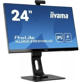 Монитор Iiyama 23.8" ProLite XUB2490HSUC-B1 черный IPS LED 4ms 16:9 HDMI M/M Cam матовая HAS Piv 1000:1 250cd 178гр/178гр 1920x1080 VGA DP FHD USB 5.1кг