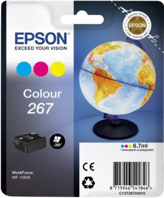 EPSON C13T26704010 Картридж цветной для WF-100 (cons ink)