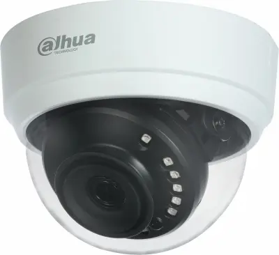 Камера видеонаблюдения аналоговая Dahua DH-HAC-D1A21P-0280B 2.8-2.8мм HD-CVI HD-TVI цв. корп.:белый
