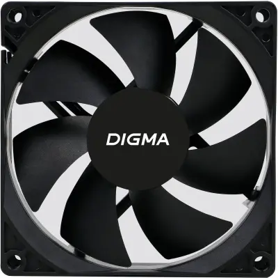 Вентилятор для корпуса Digma DFAN-90 90х90x25 черный 3-pin 4-pin (Molex) 23дБ Ret