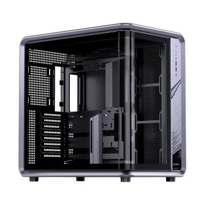 Корпус без блока питания Case JONSBO BO400CG, Midi-Tower, TG, no fan, 2xUSB-A 3.0 + 1xUSB-C 3.2, ATX, mATX, mITX Grey