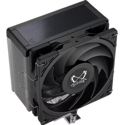 Кулер для процессора/ CPU Cooler Scythe Kotetsu Mark 4 (150W, 4-pin PWM, 155mm, Al/Cu, 4x6mm, 1x120mm, 60.29CFM, 26.88dBA, 2000RPM, S: 1851/1700/1200/115X, AM5/AM4, silver, black)