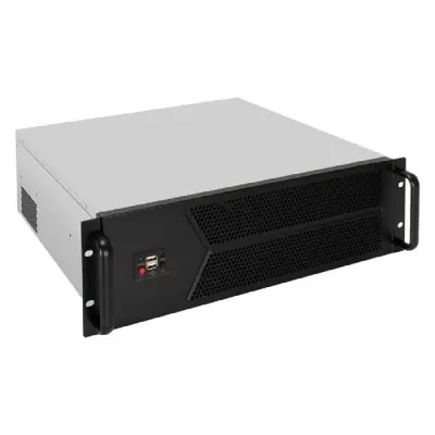 Exegate EX298403RUS Серверный корпус ExeGate Pro 3U450-12 <RM 19", высота 3U, глубина 450, БП 1U-900ADS, 2*USB>