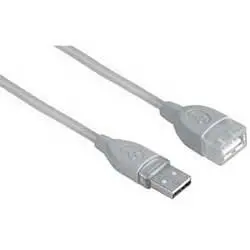 Кабель-удлинитель Hama H-39722 00039722 USB A(m) USB A(f) 0.25м серый