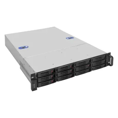 Exegate EX293402RUS Серверный корпус ExeGate Pro 2U660-HS12 <RM 19", высота 2U, глубина 660, БП 1U-1200ADS, 12xHotSwap>