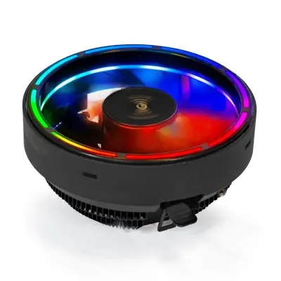 Exegate EX286155RUS Кулер ExeGate Dark Magic EE126A-RGB (Al black coating, LGA775/1150/1151/1155/1156/1200/1700/AM2/AM2+/AM3/AM3+/AM4/FM1/FM2/754/939/940,TDP100W,Fan 120mm,1800RPM,Hydro bearing,4pin,