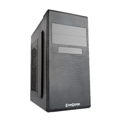 Exegate EX269431RUS Корпус Miditower UN-603 Black, ATX,  2*USB, Audio