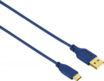 Кабель Hama Flexi-Slim 135785 USB (m)-USB Type-C (m) 0.75м синий