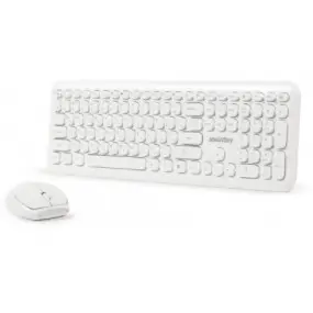 Комплект клавиатура + мышь мультимедийный Smartbuy 666395 белый [SBC-666395AG-W]