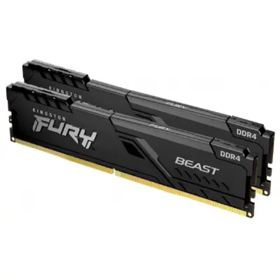 Kingston 32GB 3200MT/s DDR4 CL16 DIMM (Kit of 2) 1Gx8 FURY Beast Black KF432C16BB1K2/32WP (Select Regions ONLY)
