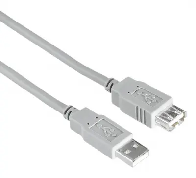 Кабель-удлинитель Hama H-200906 USB A(m) USB A(f) 3м (00200906) серый