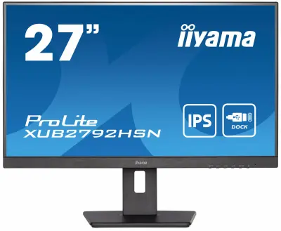 LCD IIYAMA 27" XUB2792HSN-B5 {IPS 1920x1080 75Hz 250cd HDMI DisplayPort USB M/M}