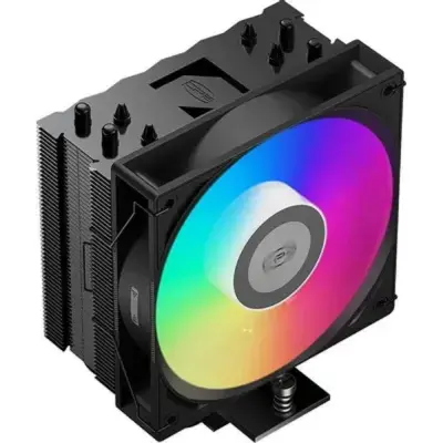 Кулер PCCooler RT400 BK ARGB S115X/1200/1700/1851/AM4/AM5 (TDP 235W, 1x120mm PWM FAN, 4 тепловые трубки 6мм, 500-2200RPM, 32dBa)