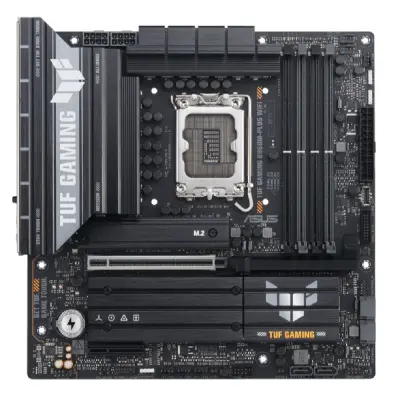 ASUS TUF GAMING B860M-PLUS WIFI (Socket 1851, ATX, 4xDDR5(256GB), DP/HDMI, 1xPCIe 5.0x16/1xPCIe 4.0x16/1xPCIe 4.0x1, 1xLAN(2.5GbE), Wi-Fi7, BT, 4xSATA 6Gb/s, 3xM.2, 1xType-C, 5xUSB 3.2, 2xUSB 2.0)