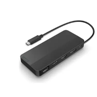 Lenovo [40B90100EU] USB-C Dual Display Travel Dock (1x HDMI 2.1, 1x DP 1.4, 1x USB-A 3.2 Gen 2, 2x USB-C 3.2 Gen 2, 1 x RJ45)