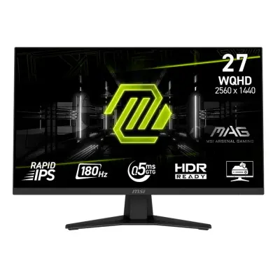 Монитор MSI 27" Mag MAG 274QF черный IPS LED 16:9 HDMI полуматовая 1000:1 250cd 178гр/178гр 2560x1440 180Hz DP Quad 2K (1440p) 6.05кг