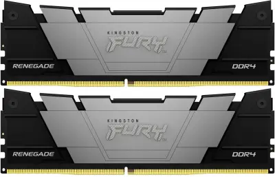 Память DDR4 2x16GB 3200MHz Kingston KF432C16RB12K2/32 Fury Renegade Black RTL Gaming PC4-25600 CL16 DIMM 288-pin 1.35В dual rank с радиатором Ret