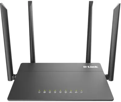 Роутер беспроводной D-Link DIR-822/RU/R4A AC1200 10/100BASE-TX черный