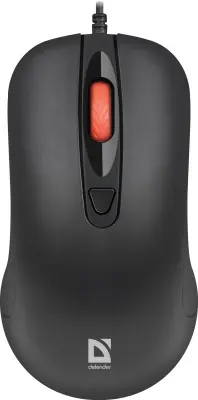 Мышь Defender Omega MB-522 черный оптическая 1600dpi silent USB 3but (52522)