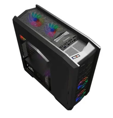 GameMax [Dragon Knight] (без БП) без БП (Midi Tower, ATX, Черн.,4*120 ARGB+controller,USB 3.0, Hot Swap)