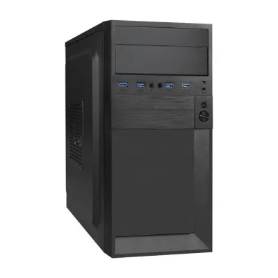 Exegate EX291153RUS Корпус Minitower ExeGate BAA-105U4-01-AA500 (mATX, AA500 с вент. 8см, 4*USB3.0, HD аудио, черный)