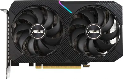 Видеокарта Asus PCI-E 4.0 DUAL-RTX3050-O8G NVIDIA GeForce RTX 3050 8Gb 128bit GDDR6 1822/14000 HDMIx1 DPx3 HDCP Ret