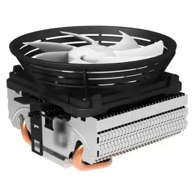 PCCooler Q101 V2 Кулер Q101 S775/115X/AM2/AM3/AM4/FM1/FM2 (45 шт/кор, TDP 80W, 1 тепловая трубка 6мм, вент-р 100мм, 2200RPM, 20dBa) Retail Color Box