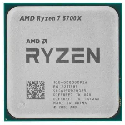 CPU AMD Ryzen 7 5700X OEM (100-000000926) { 3,40GHz, Turbo 4,60GHz, Without Graphics AM4}