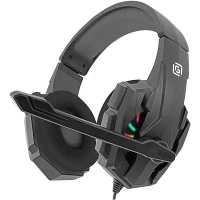Наушники с микрофоном Oklick HS-L355G черный 1.8м мониторные оголовье (1939807)