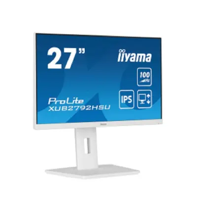 Монитор Iiyama 27" ProLite XUB2792HSU-W6 белый IPS LED 0.4ms 16:9 HDMI M/M матовая HAS Piv 1300:1 250cd 178гр/178гр 1920x1080 100Hz DP FHD USB 5.7кг