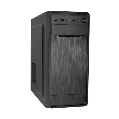 Exegate EX283073RUS Корпус Miditower ExeGate XP-332 Black, ATX, <XP500, Black,120mm>, 2*USB, Audio
