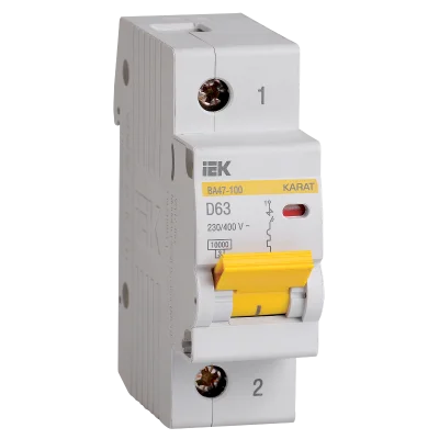 KARAT Авт. выкл. ВА47-100 1P D 63А 10кА IEK
